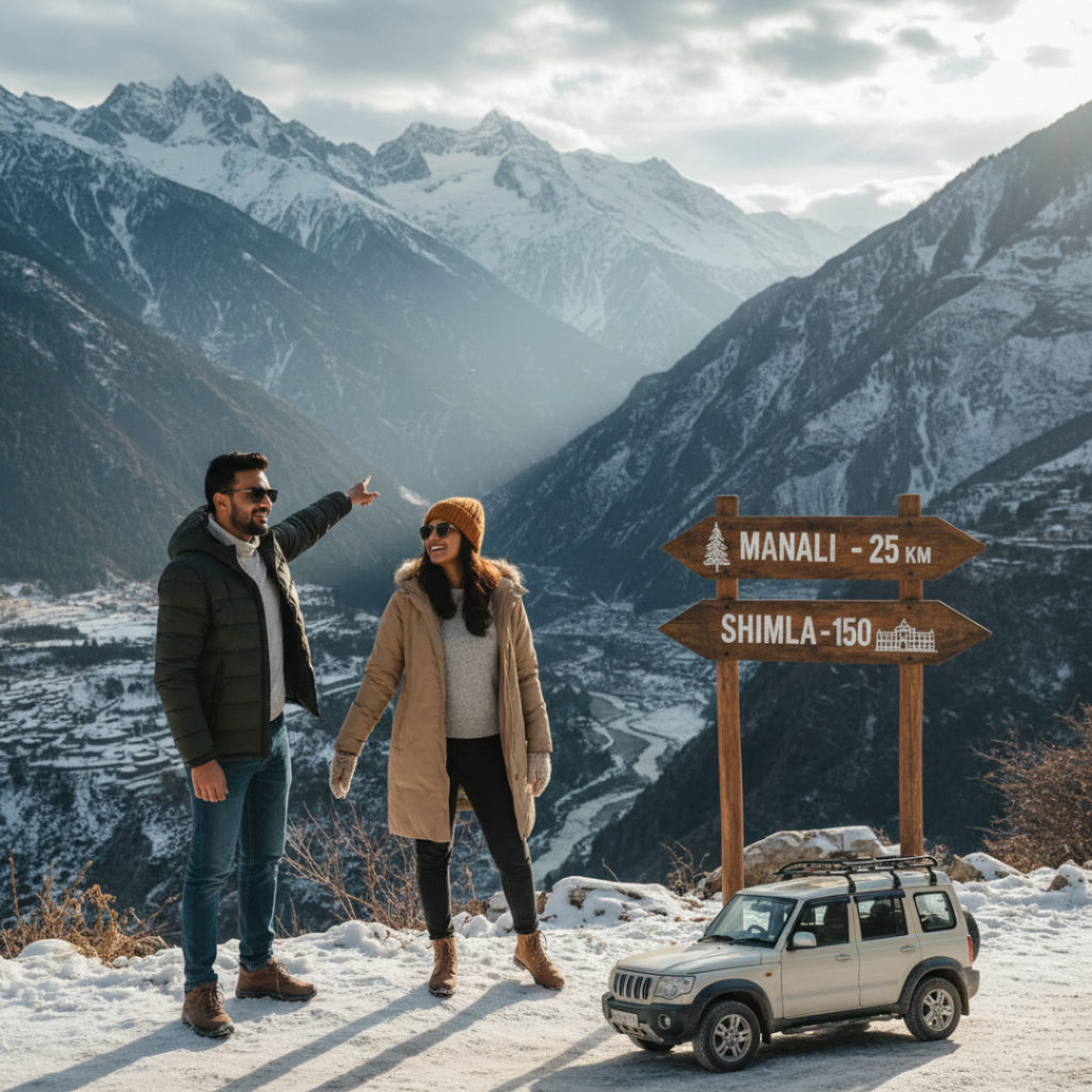 Manali & Shimla tour for family with sightseeing, snow activities, and comfortable hill resorts